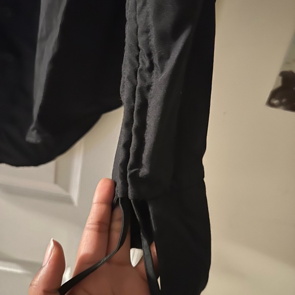 Button down Sinched Waist dress with ruched sleeves - Picture 3 of 5